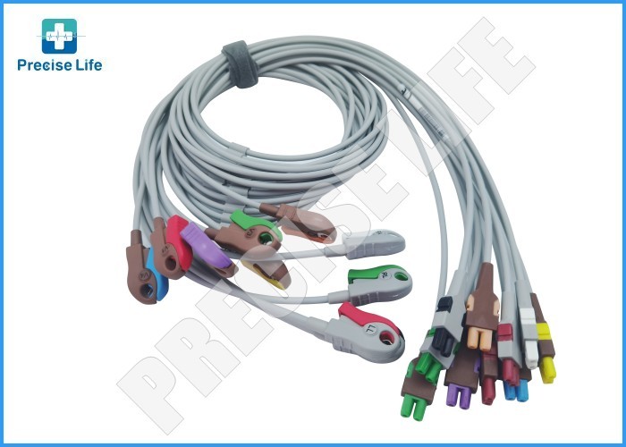 GE 2104749-001 ECG leadwire set Base 10 Grabber AHA GE 2104749-001 ECG cable