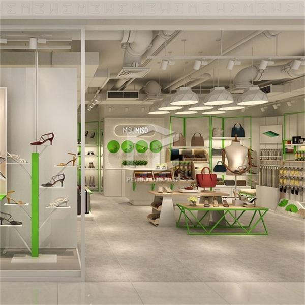 El CNC que procesa los estantes de exhibición del zapato para la tienda con electrochapa el acero inoxidable