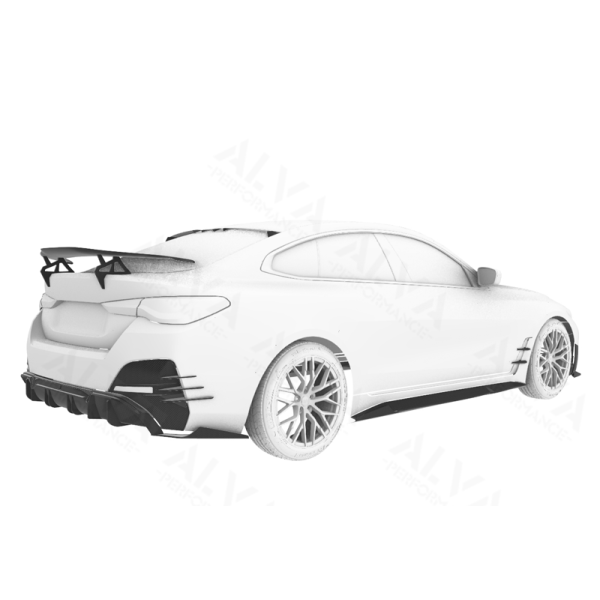 Excellent Fitment Superior ALVA X MiW Deign Dry Carbon Fiber Aero Body Kits BMW I4 Front Grille Hood Bonnet Accessories