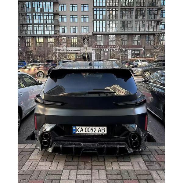 XM Bmw Wide Body Kit Carbon Fiber Front Lip Spoiler Black Bmw Side Skirt Wheel Arch