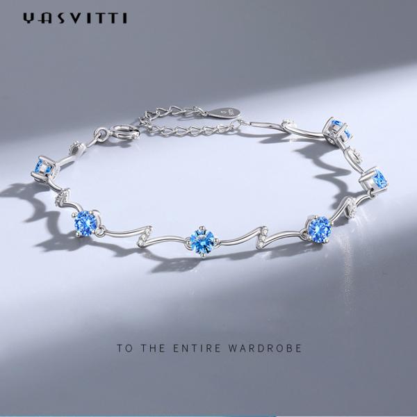 SGS ajustable de la pulsera del brazalete de 0.14oz los 0.2m Sterling Silver Jewelry Bracelets Fiancée