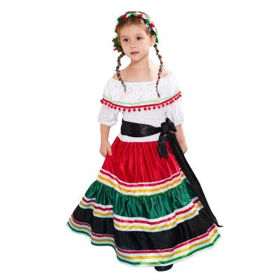 Ropa do Festival de Jovens Meninas Dia dos Mortos Halloween Cosplay Traje em Vestidos Estilo