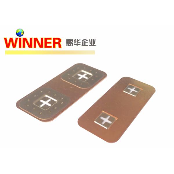 Winner Low Resistance Nickel Plated Copper Bus Bar , 26650 Lithium Battery Connectors
