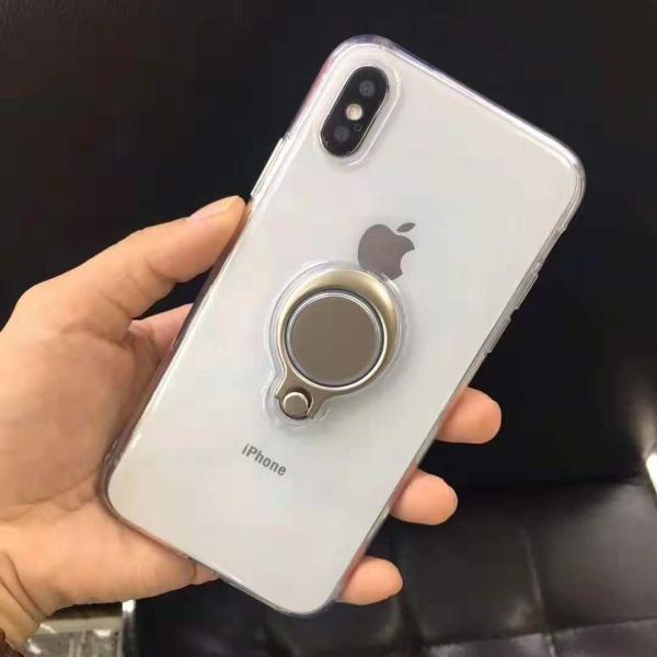 Color Clear  Ring Magnetic Car Mount Holder Soft TPU Case Back Cover For Xiaomi Redmi NOTE6 Pro Redmi6/Redmi6A MI8SE S2