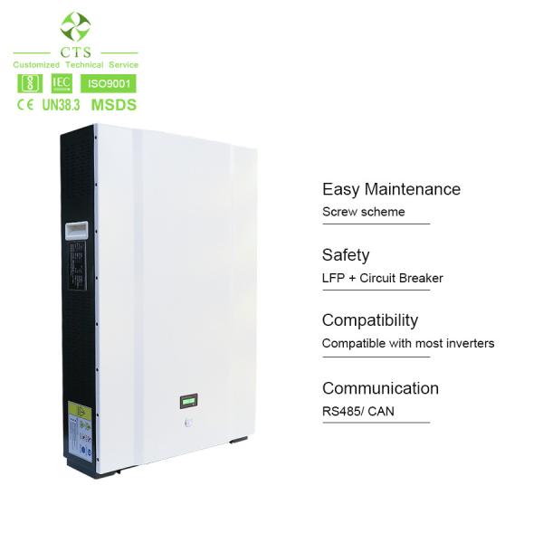 CTS 10kwh 15kwh 5kwh Solar Energy Home Storage Battery 48v Lifepo4 Powerwall