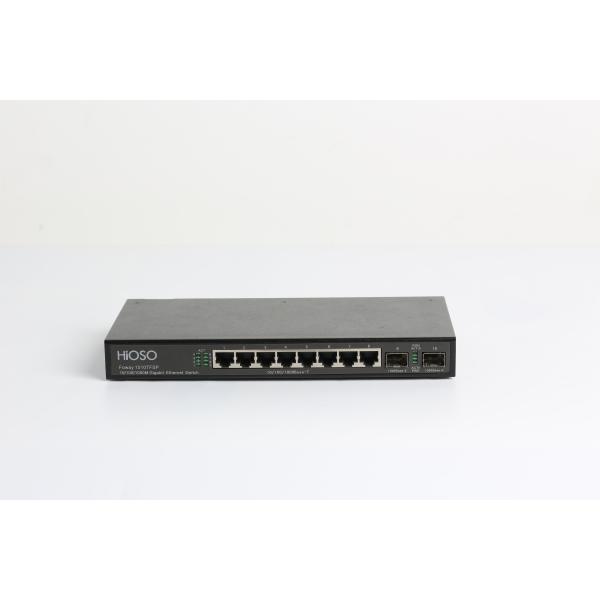 16K MAC Learning 8 1000M TP 2 1000M SFP Ports SFP Fiber Switch 10 Ports