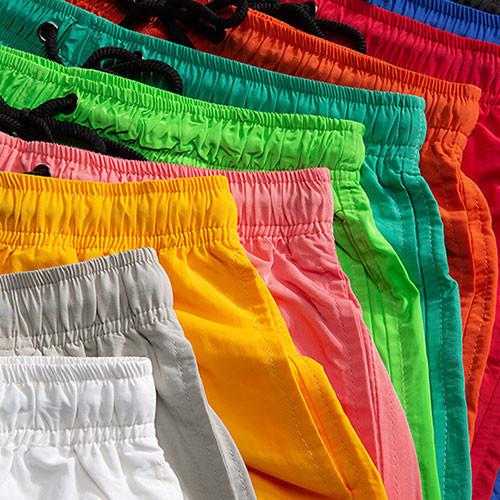 Summer 95% Polyester Men'S Casual Shorts Candy Color Beach Pants For Men Women