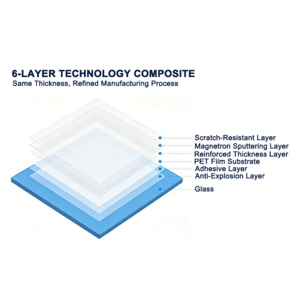 PET ATI Sputtered Building Insulation Film Solar Control Window Film Customized Size