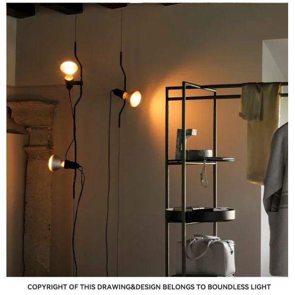 Italian Parentesi Pendant Lamp for Bedroom Bedside Lamp（WH-AP-663）