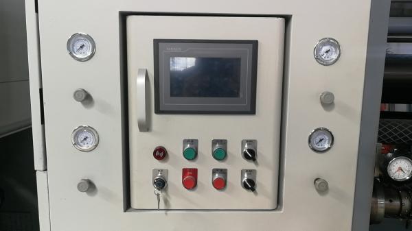 pvc Film Slitter Rewinder Meter counting system with friction shaft