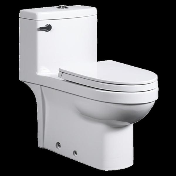 Plancher de haute qualité S-Trap 300mm en céramique Sanitaire Siphonic Toilette en une pièce avec double évacuation