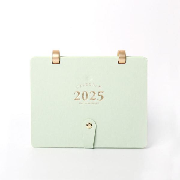 Customized Pu Leather Table Calendar Planner Agenda Diary Office Supplies