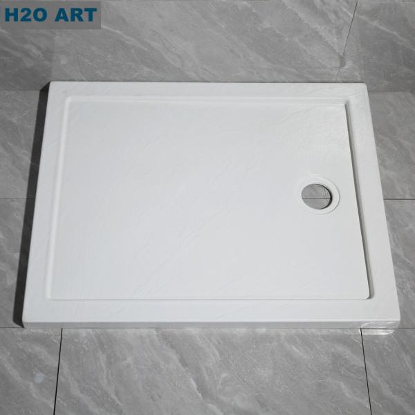 Acrylic Shower Tray Made of Artificial Marble Stone Material with Drainage System