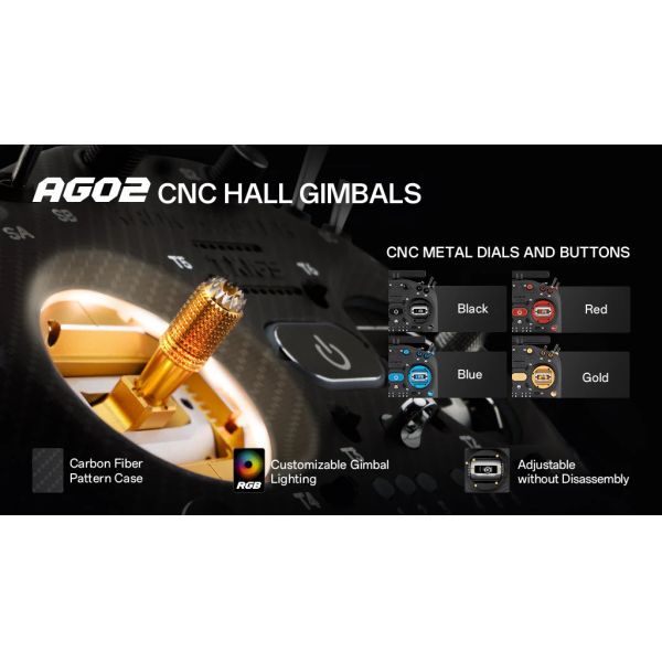 Radiomaster TX16S MK3 Max Radio Controller AG02 CNC Hall Sensor Gimbals (ELRS / M2) Remote Control