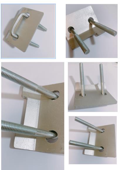 Square U Stainless Steel Beam Clamps Heavy Duty Right Angle ISO9001 Beam Clamps