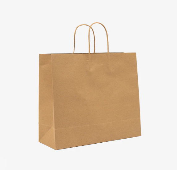 bolso de empaquetado para llevar de Kraft con la manija