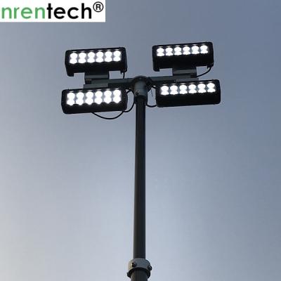 3.5m pneumatic telescopic mast for mobile light tower, fire truck lighting , inside electric wires telescopic mast