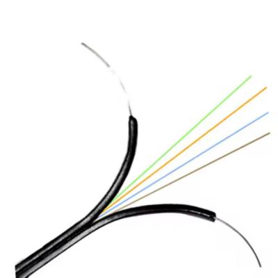 G657A 4 Cores FTTH Fiber Optic Cable Flat Cable GJXH Steel Strength Member