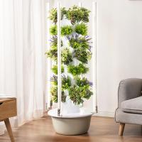 Jardín interior de 5 capas Sistema hidropónico sin suelo de pétalos Torre de cultivo con luz LED