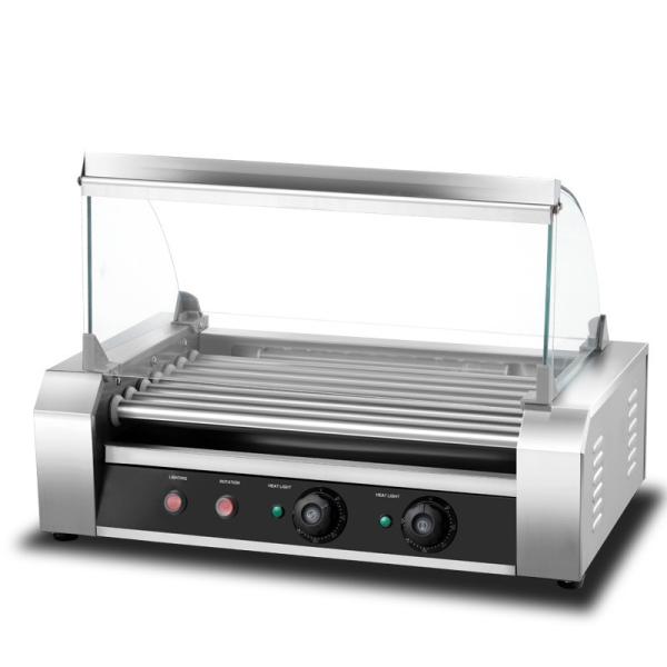 Steel Commercial Snack Food Equipment Hot Dog Making Machine Dual Temperature Control