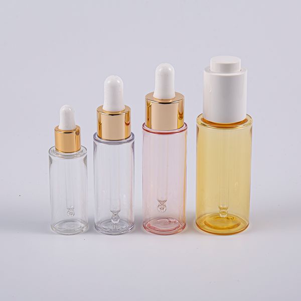 Travelling Slim PETG Lotion Bottle 10ml 20ml 30ml 50ml With Pump