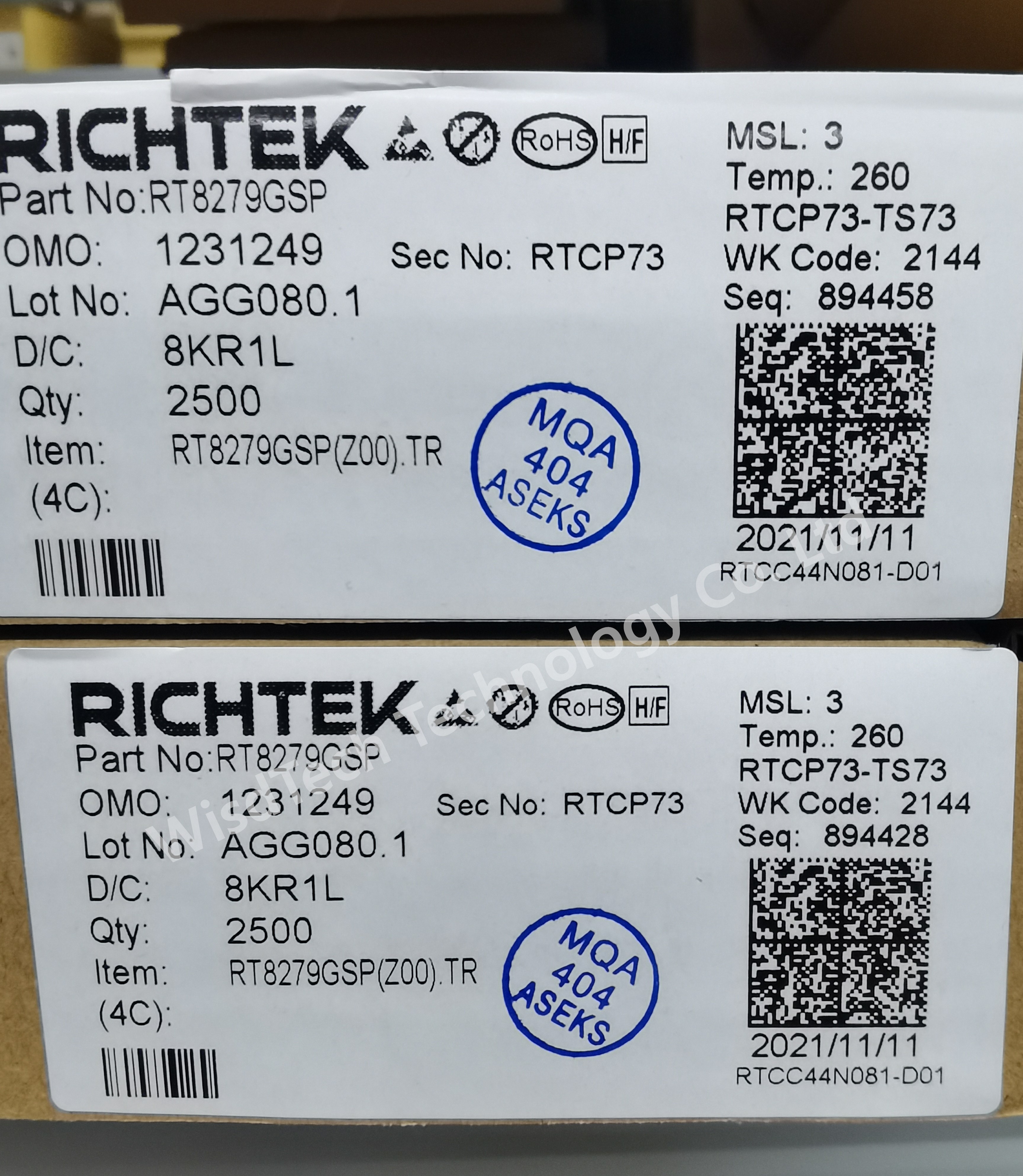 RT8279GSP Регуляторы переменного напряжения 5А 36В 500 кГц