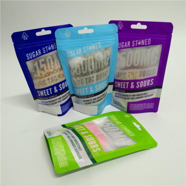 Доказательство Мылар запаха кладет мешки в мешки Паккагинг чилл камедеобразной упаковки пеньки КБД Чильдпрооф для специй