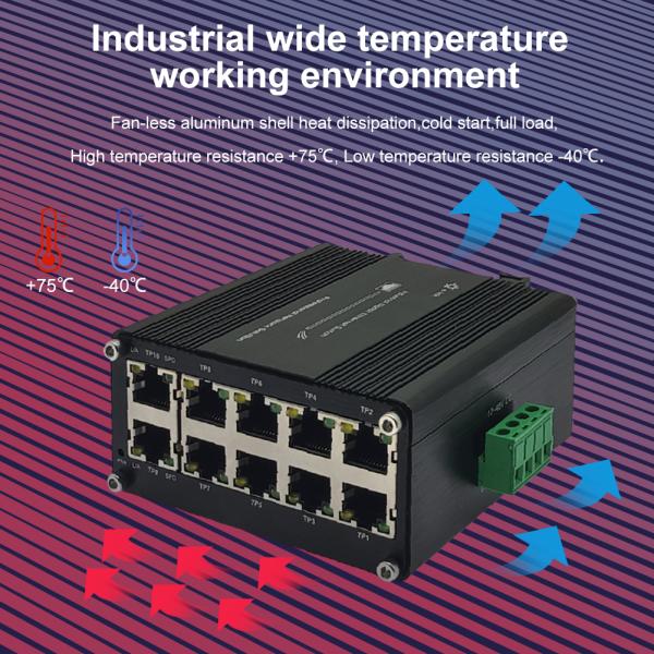 Commutateur mini industriel 10/100/1000T Gigabit Ethernet