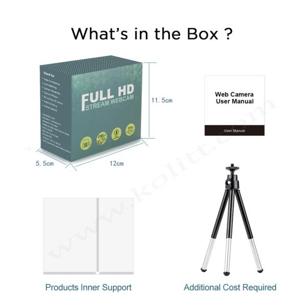 Live Broadcast Video Camera  , USB Video Webcam 1080p Video Calling