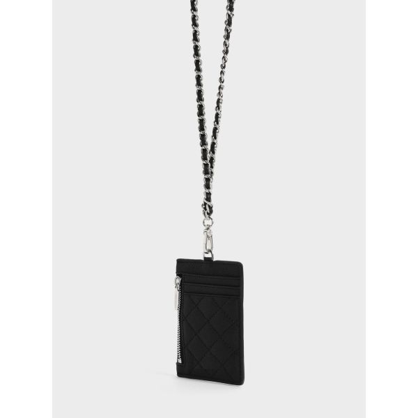 Popular PU Leather Card Holders With Lanyard Promotion Gift Customized Brand