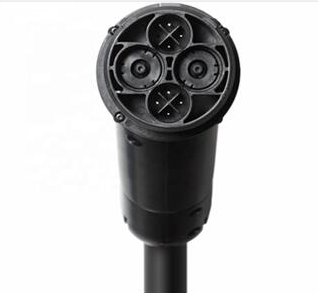 Black 63A 750V Chademo Charging Cable 5m Flame Retardant Grade UL94 V-0