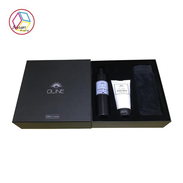 Cosmetics Flocking Blister Cardboard Gift Box Matte Lamination