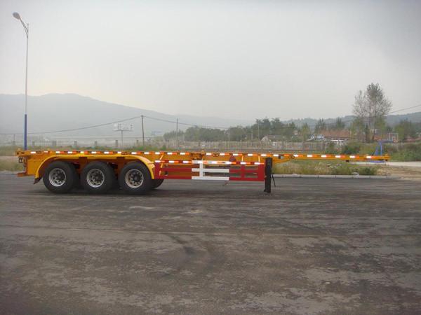 40 Foot High Flat Bed Semi Trailer With 3 Axles For Carry Container Or Cement Bags