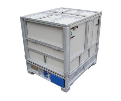 Square Ibc Tote Container / Collapsible Ibc Container 165KG Gross Weight