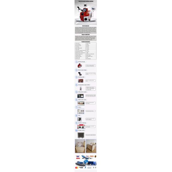 Easy to Operate Gold Silver Ss Jewelry Stand Type Laser Welder 200w Spot Welding Microscope for Machine