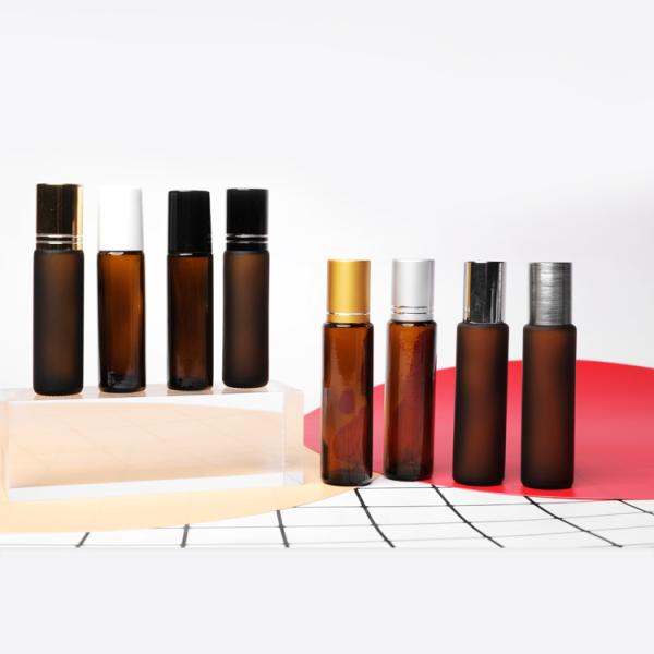 Круг ролик 15 Ml разливает янтарные замороженные бутылки по бутылкам для упаковки масла духов