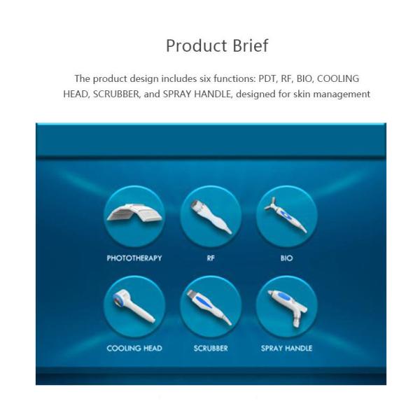 Facial PDT 7 Color LED Phototherapy Machine 5 Handles Acne Scar Treatment Machine