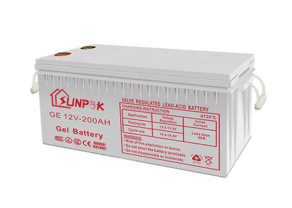 Bateria do gel da energia 12V 100Ah 150Ah 200Ah de Sunpok: Experimente a confiança duradouro