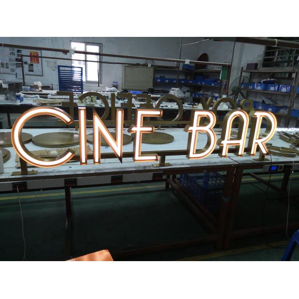 Custom 3D LED Letter Signs Aluminum / Acrylic Material 50000 Hours Lifetime