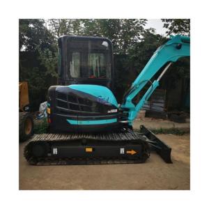 SK55SR Crawler Excavator Kobelco 5ton Mini Digger с резиновыми обувью в Шанхае