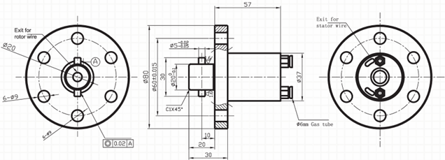 Stable High Speed Slip Ring IP54 IP65 With Multi Signal Hybrid Transmission