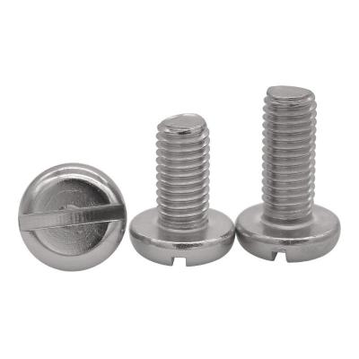 304 Stainless Steel Head Screws Slotted Pan Head Machine Screw M1.6 3-60mm DIN7982