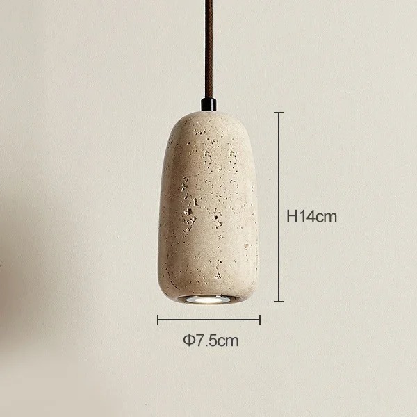 Wabi Sabi Pendant Light Designer Retro Stone Light Bedroom Bedside Dining Lights（WH-AP-676）