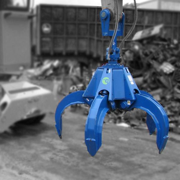 Huitong Excavator Orange Peel Grab for 37-46 Ton Excavators for Scrap / Waste Handling Customized CE Certificate
