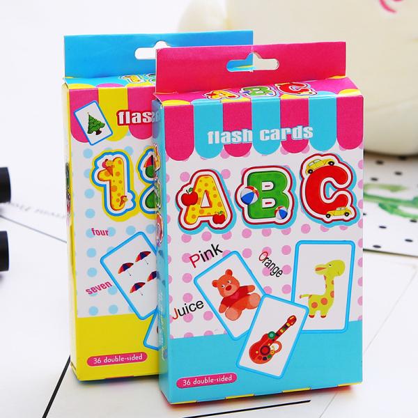 ODM Children'S Early Educational Flash Cards Custom Design Playing Cards 300gsm