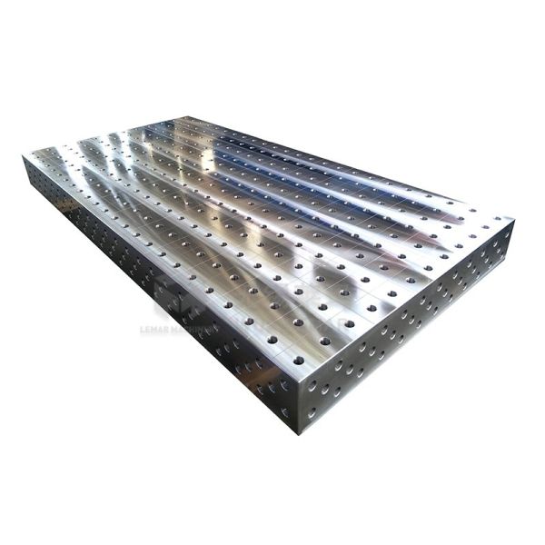 8000N Welding Table Top Only 50 X 50mm Grid Line ±0.05mm Hole Tolerance 50mm