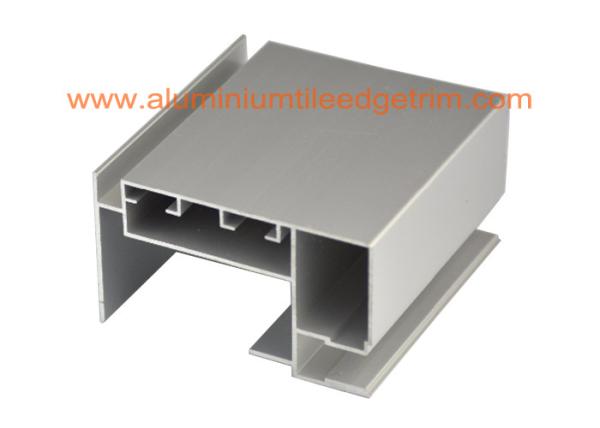 T3-T8 Temper Aluminium Door Profiles , Aluminium Screen Door Extrusions Matt Silver