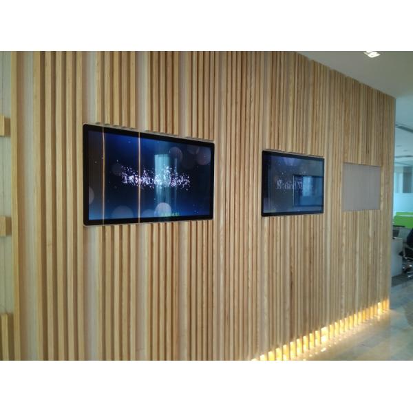 65 дисплей ЛКД держателя стены дюйма 1080П, стена установил дисплей рекламы противоударный