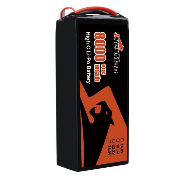 Fpv drone batteries   8S1P 30.4V 8000mAh  25C XT90 Lipo Battery for 13-15 Inch FPV Drone
