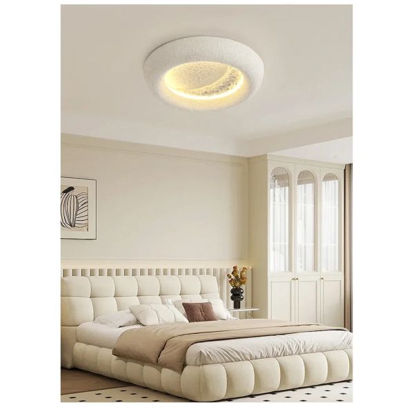 kids room decorative lighting fixture cream breeze Minimalist Wabi Sabi moon ceiling light(WH-MA-302)